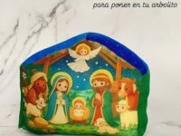 Plantilla Pesebre navideño