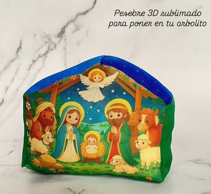 Plantilla Pesebre navideño